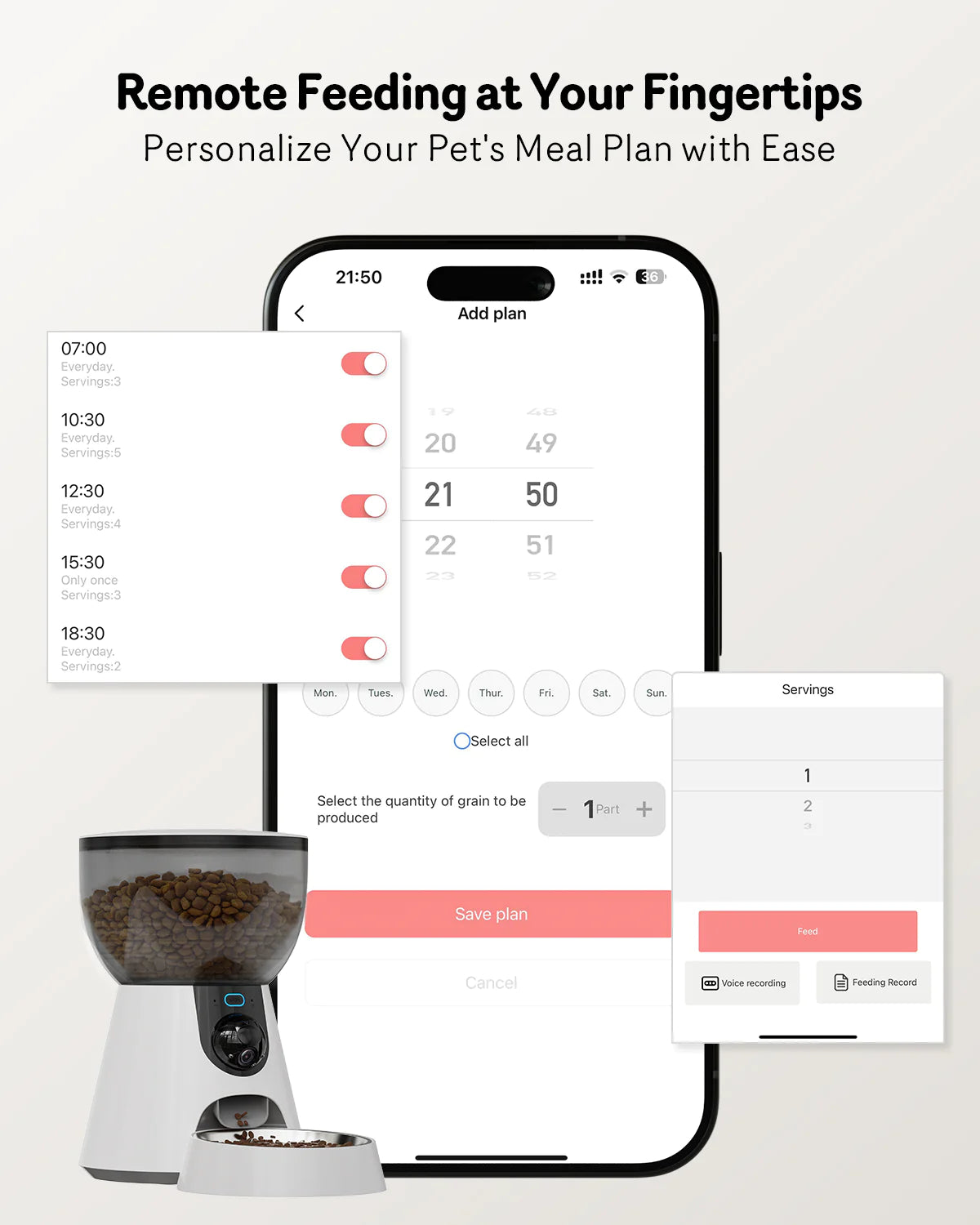 Automatic Cat Feeder With Camera - Monitor Your Pet Remotely