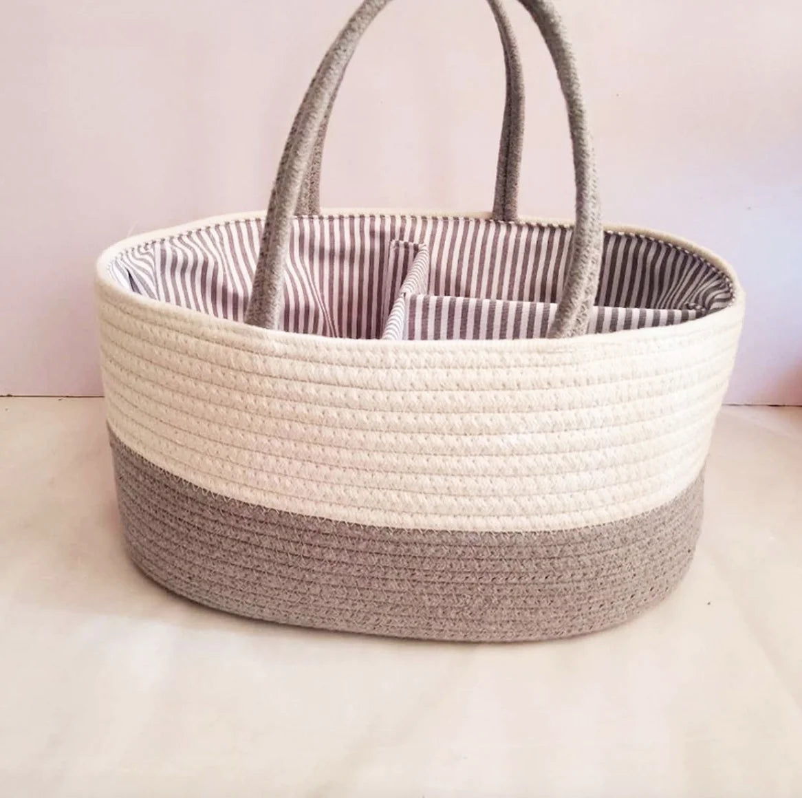 Compact Plastic Portable Storage Basket - White - Store Deals