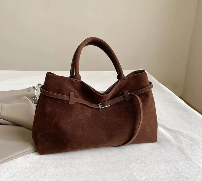 Suede Tote Bag - Store Deals