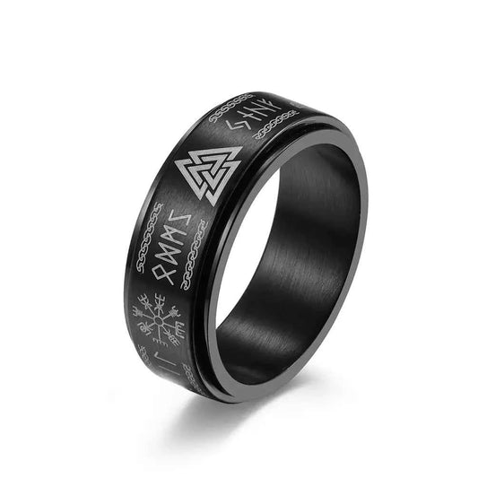 Rotatable Titanium Steel Ring - Fashionable Ring for Men and Women