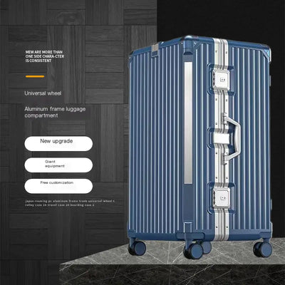 Aluminum Frame Luggage Suitcase, Large Capacity, Stylish - Store Deals