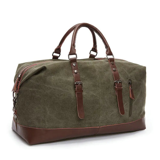 Retro Canvas Travel Bag - Large Capacity for Men & Women