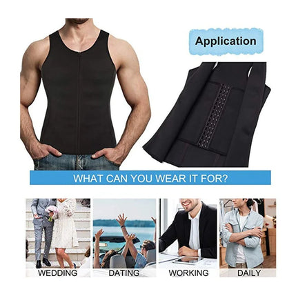 Men's Sauna Corset Slimming Vest | Enhance Your Figure - Store Deals