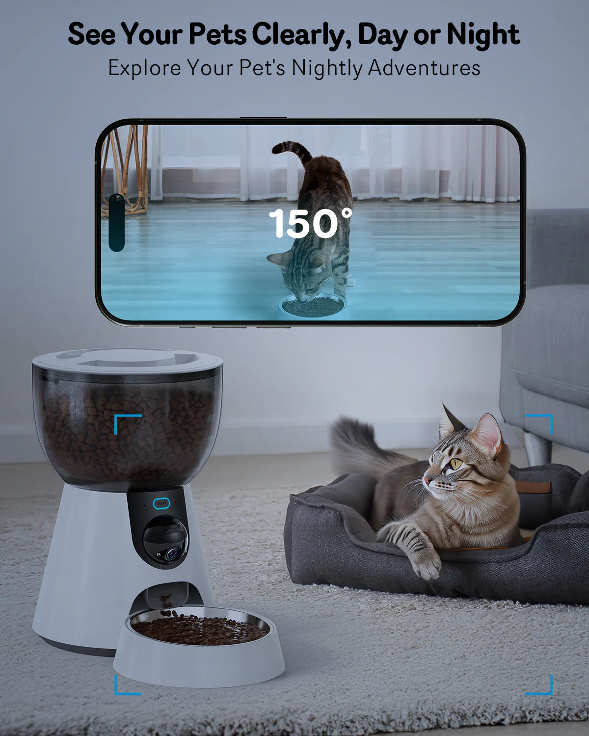 Automatic Cat Feeder With Camera - Monitor Your Pet Remotely