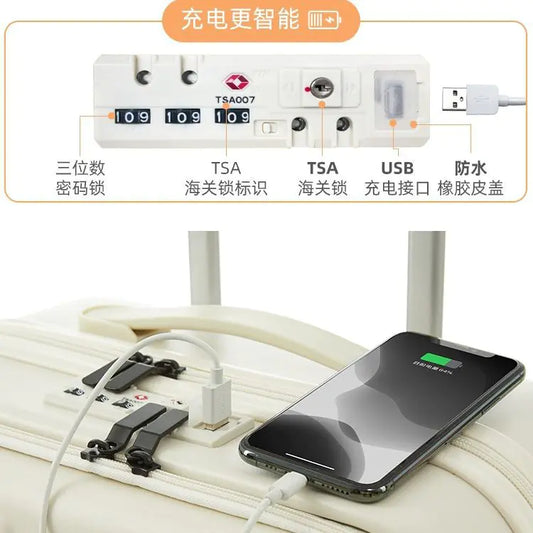 20-Inch Multifunctional PC Luggage with Wheels - Store Deals