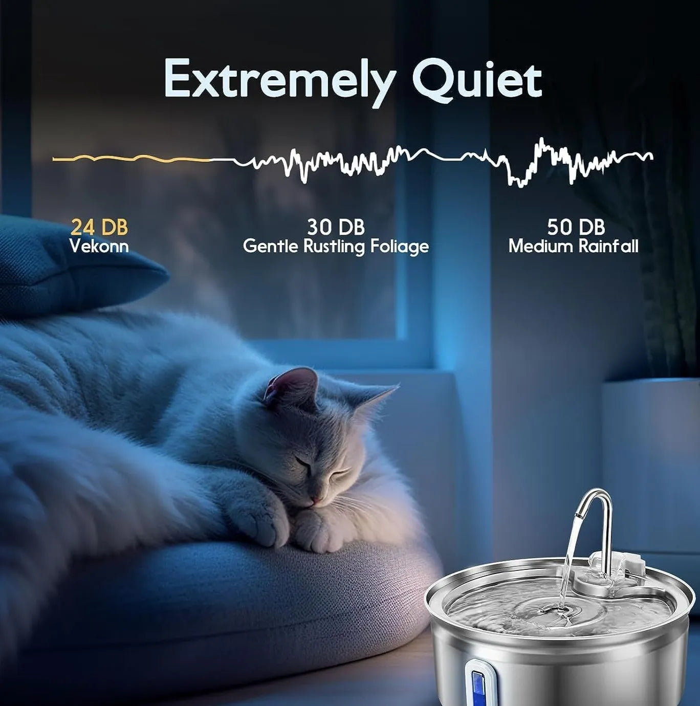 Pet Water Dispenser with Stainless Steel Faucet - Premium Quality