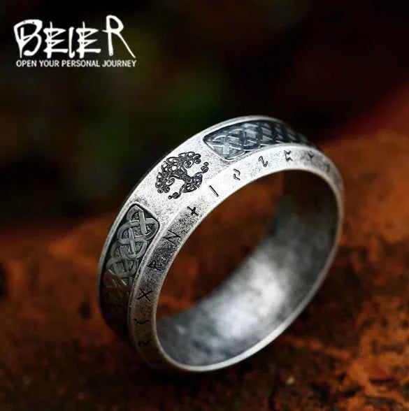 Vintage Tree of Life Ring - Elegant Stainless Steel Jewelry Gift