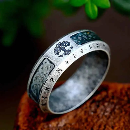 Vintage Tree of Life Ring - Elegant Stainless Steel Jewelry Gift