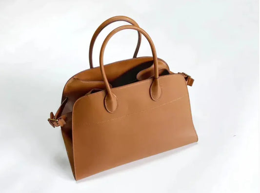 Top Layer Cowhide Handbag Niche High-grade Large Capacity Shoulder Crossbody Bag - Store Deals