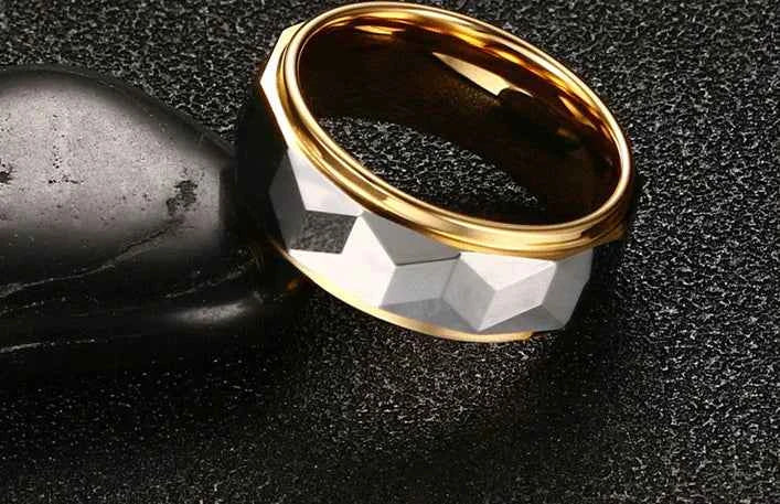 Tungsten Gold Ring - Stylish Design for Every Occasion, Elegant Looks
