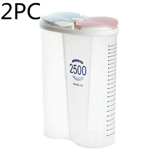 Transparent Plastic Food Storage Containers for Grains - Store Deals