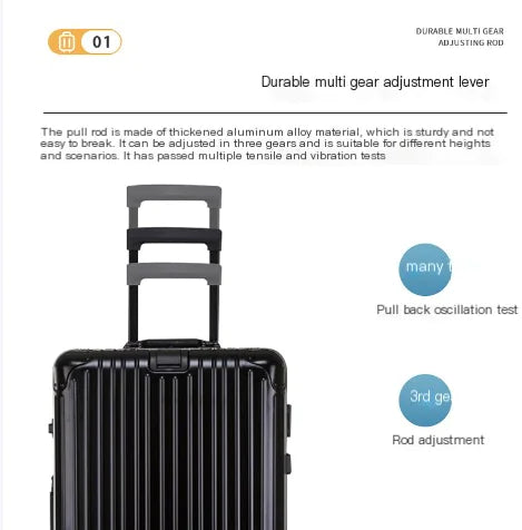 20-Inch Aluminum Alloy Luggage with Wheels and Locks - Store Deals