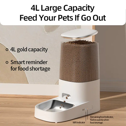 ROJECO Smart Automatic Cat Feeder - WiFi Control | Store Deals