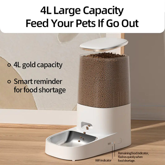 ROJECO Smart Automatic Cat Feeder - WiFi Control | Store Deals