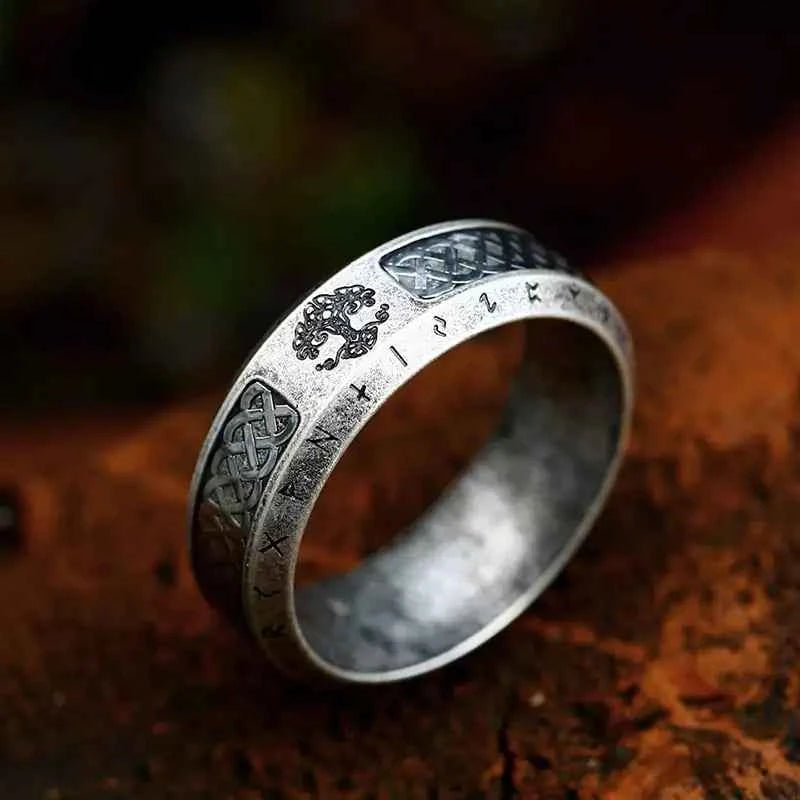 Vintage Tree of Life Ring - Elegant Stainless Steel Jewelry Gift