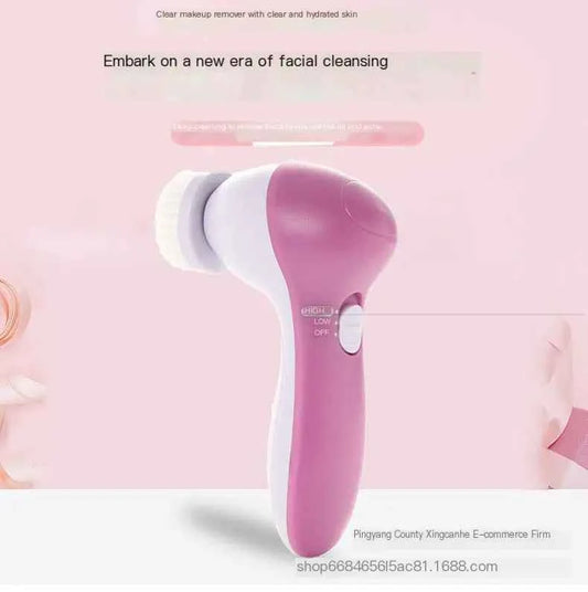 Electric Facial Cleansing Device - 5-in-1 for Deep Cleansing