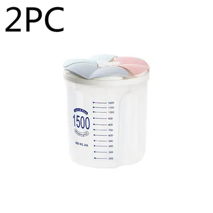 Transparent Plastic Food Storage Containers for Grains - Store Deals