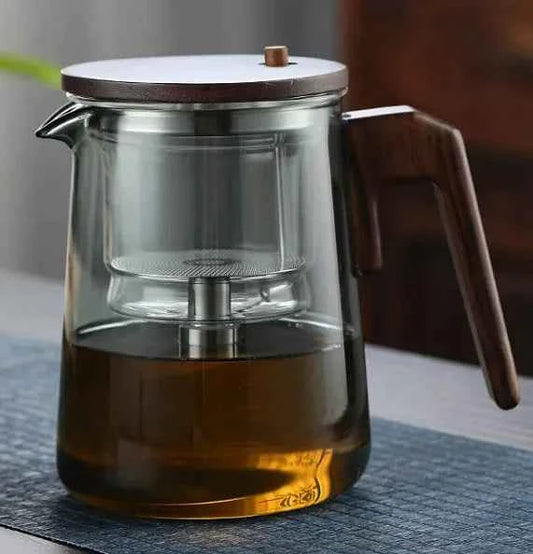 Tea Separation Teapot - Heat-Resistant Glass for Perfect Brewing